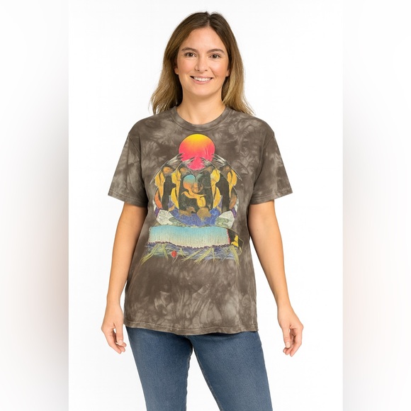The Mountain Tops - The Mountain Native American/Southwest/Animals Distressed Graphic Tee Size M G6